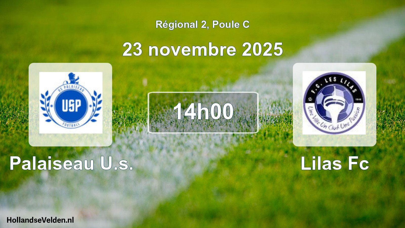 Geplande wedstrijd: Palaiseau U.s. - Lilas Fc (23 novembre 2025)
