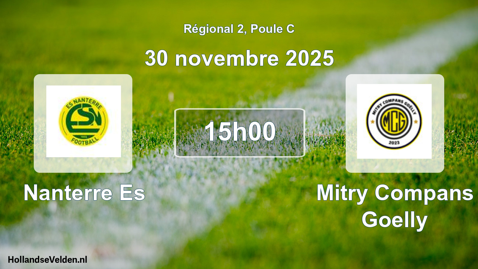 Scheduled Match: Nanterre Es - Mitry Compans Goelly (30 November 2025)