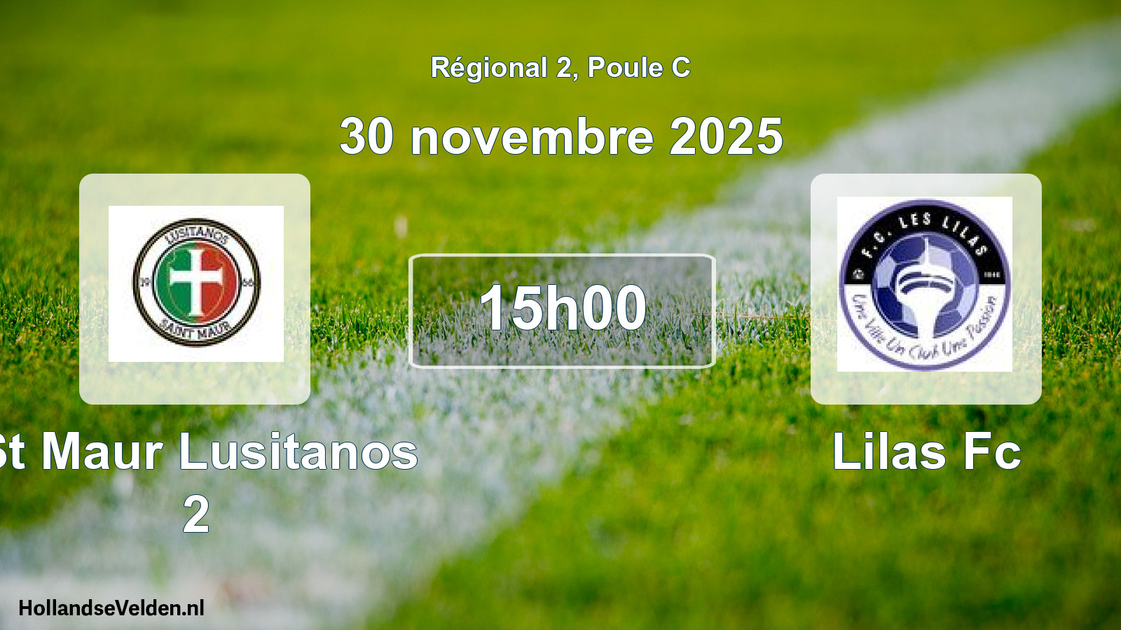Geplande wedstrijd: St Maur Lusitanos 2 - Lilas Fc (30 novembre 2025)