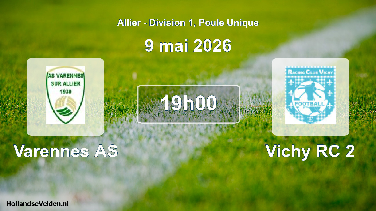 Geplande wedstrijd: Varennes AS - Vichy RC 2 (9 mei 2026)