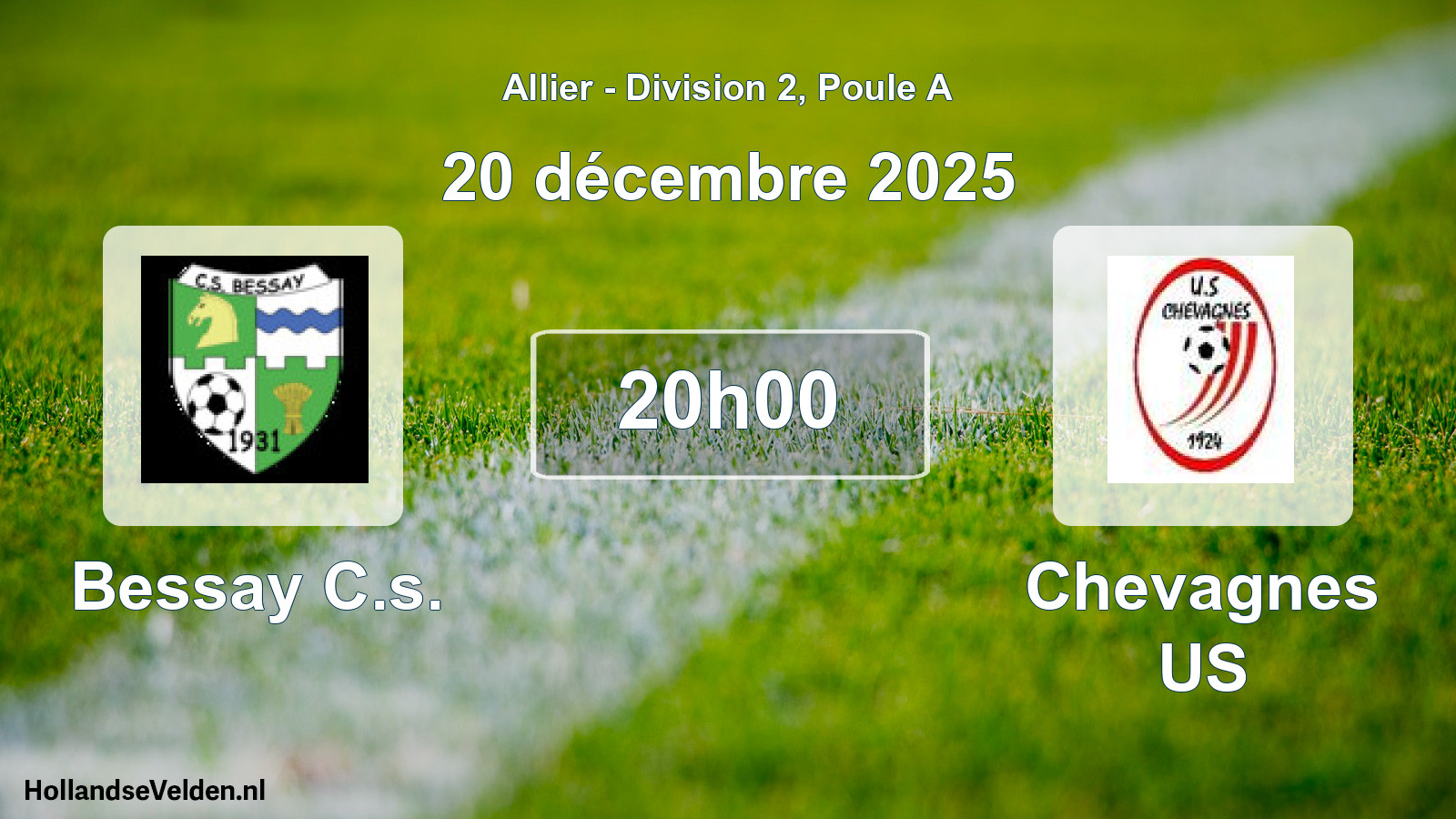 Scheduled Match: Bessay C.s. - Chevagnes US (22 November 2025)