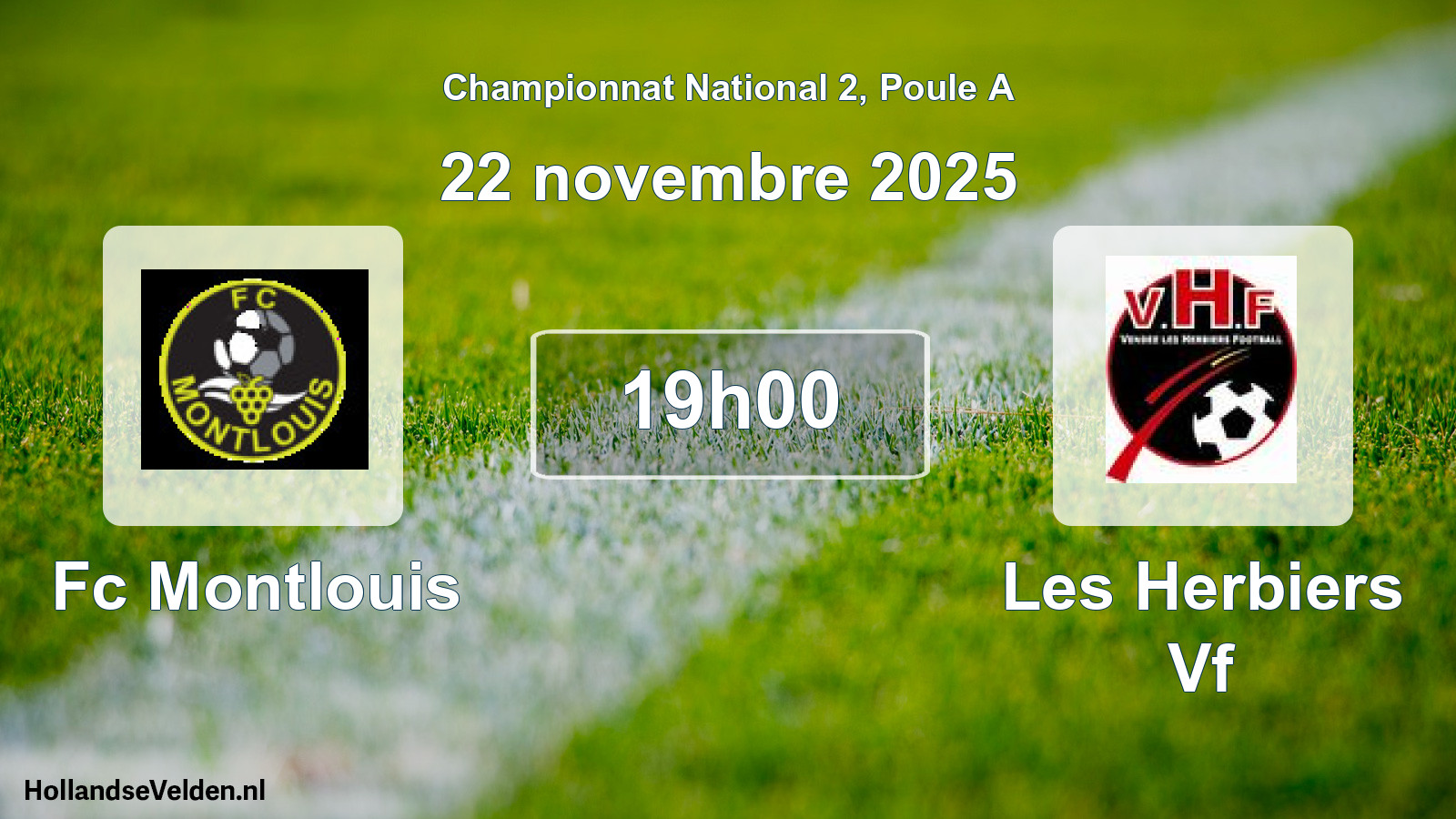 Scheduled Match: Fc Montlouis - Les Herbiers Vf (22 November 2025)
