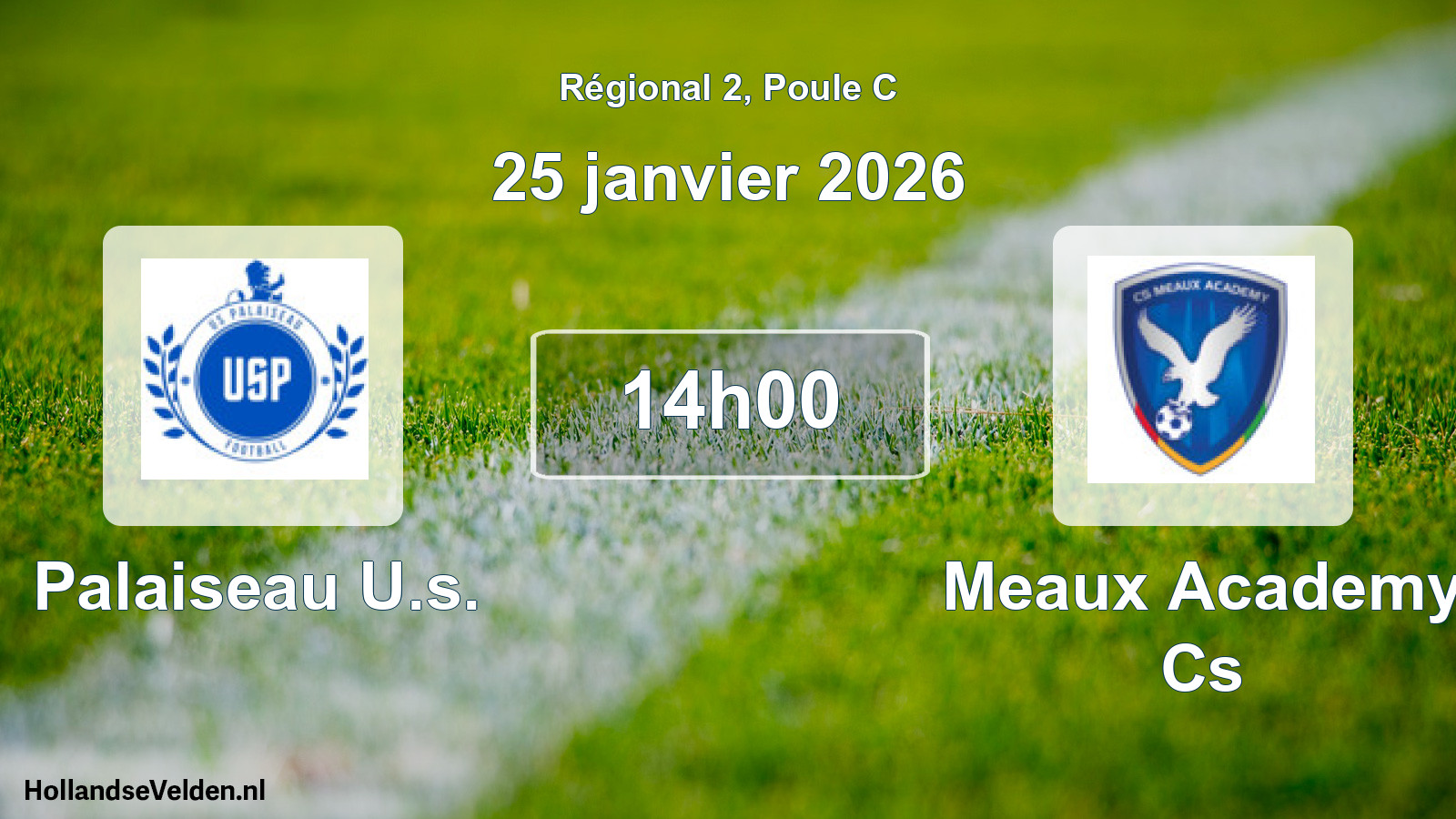 Scheduled Match: Palaiseau U.s. - Meaux Academy Cs (25 January 2026)