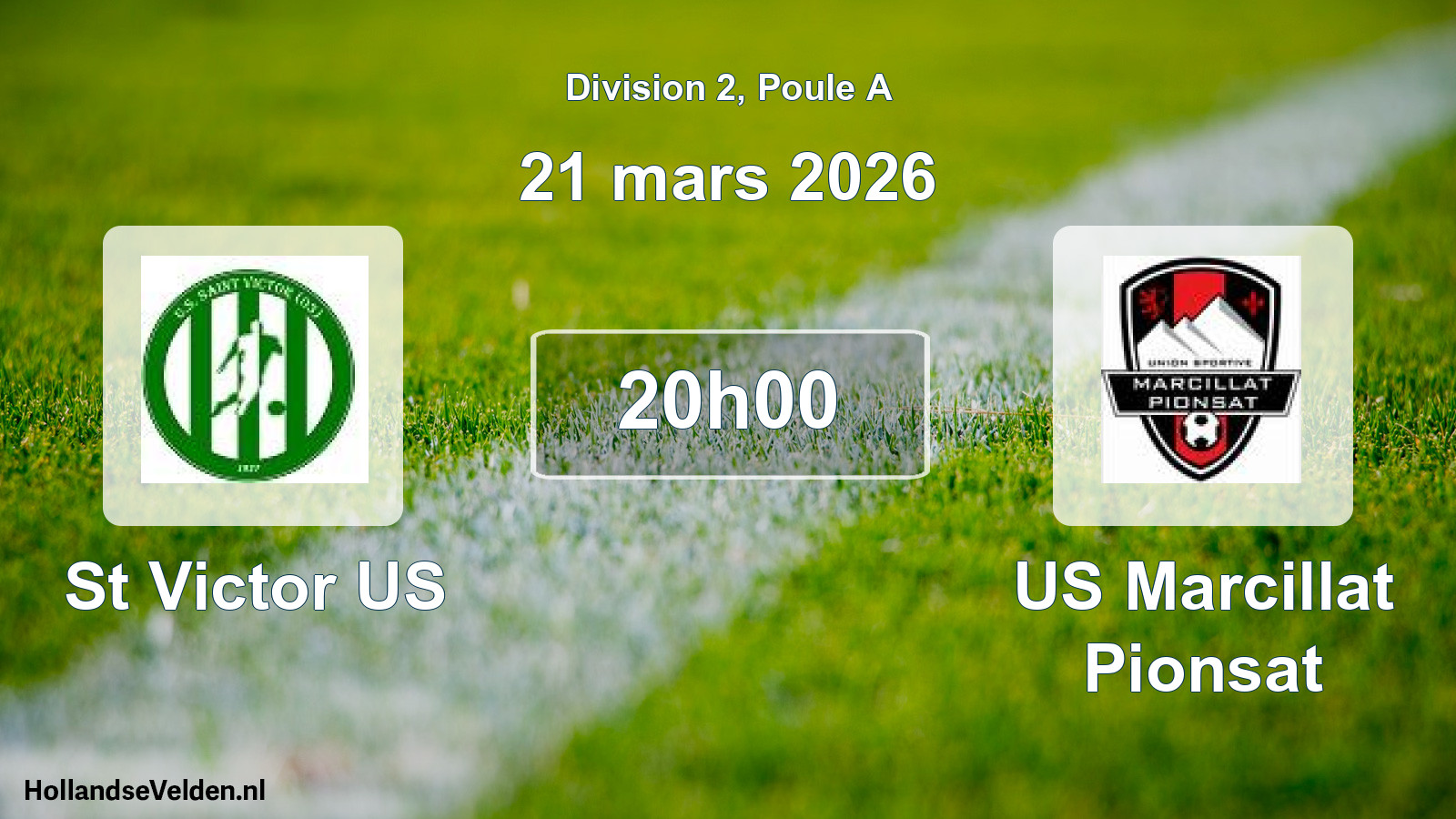 Scheduled Match: St Victor US - US Marcillat Pionsat (21 March 2026)