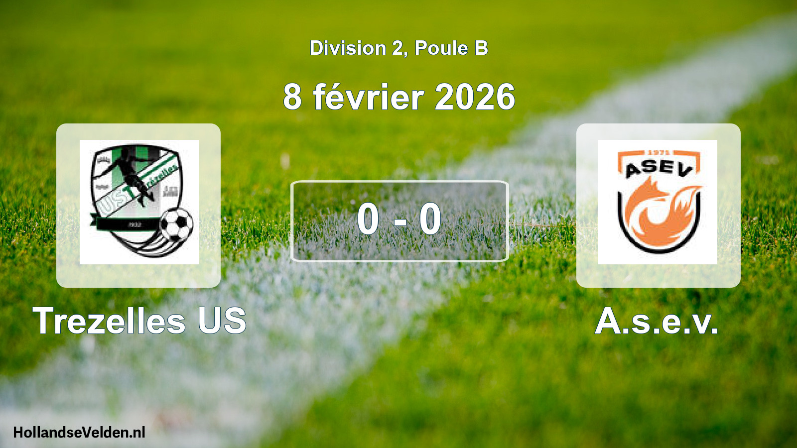 Match joué: Trezelles US - A.s.e.v. 0 - 0 (8 février 2026)