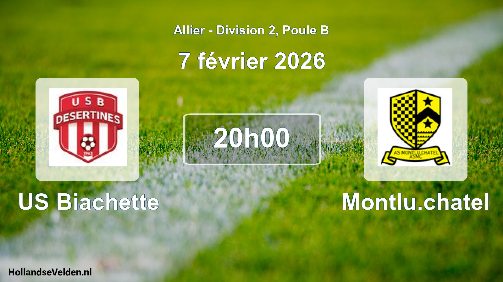 Match programmé: US Biachette - Montlu.chatel (7 février 2026)