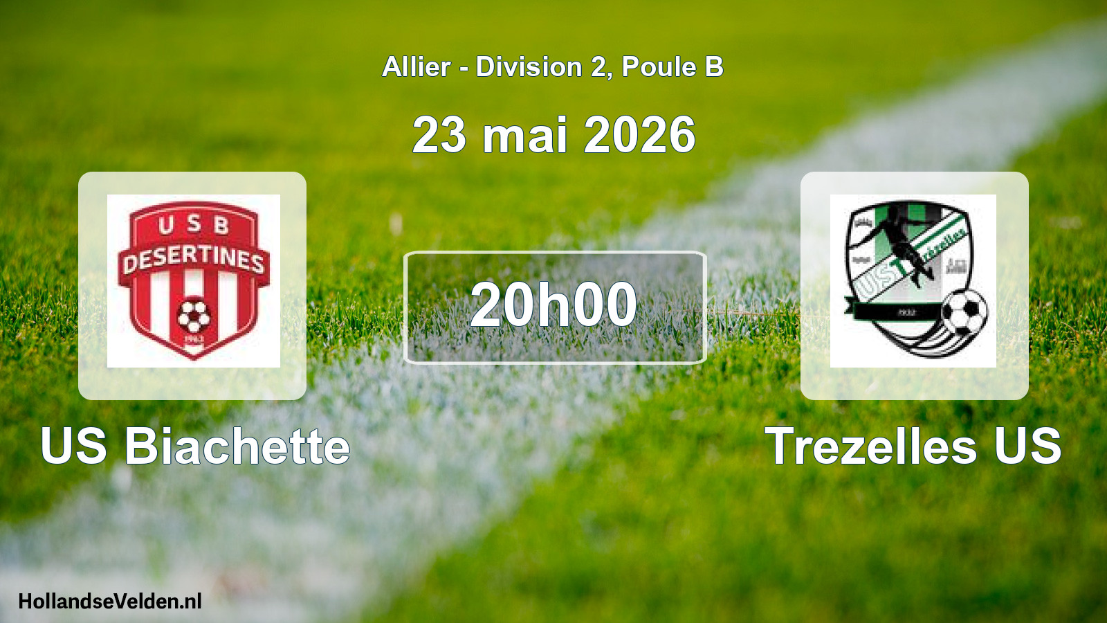 Match programmé: US Biachette - Trezelles US (23 mai 2026)