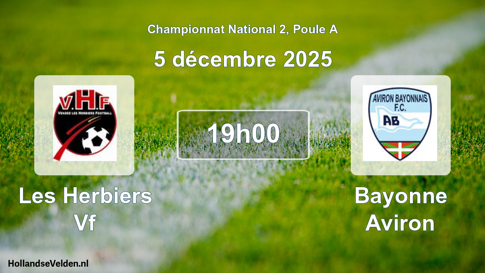 Scheduled Match: Les Herbiers Vf - Bayonne Aviron (5 December 2025)
