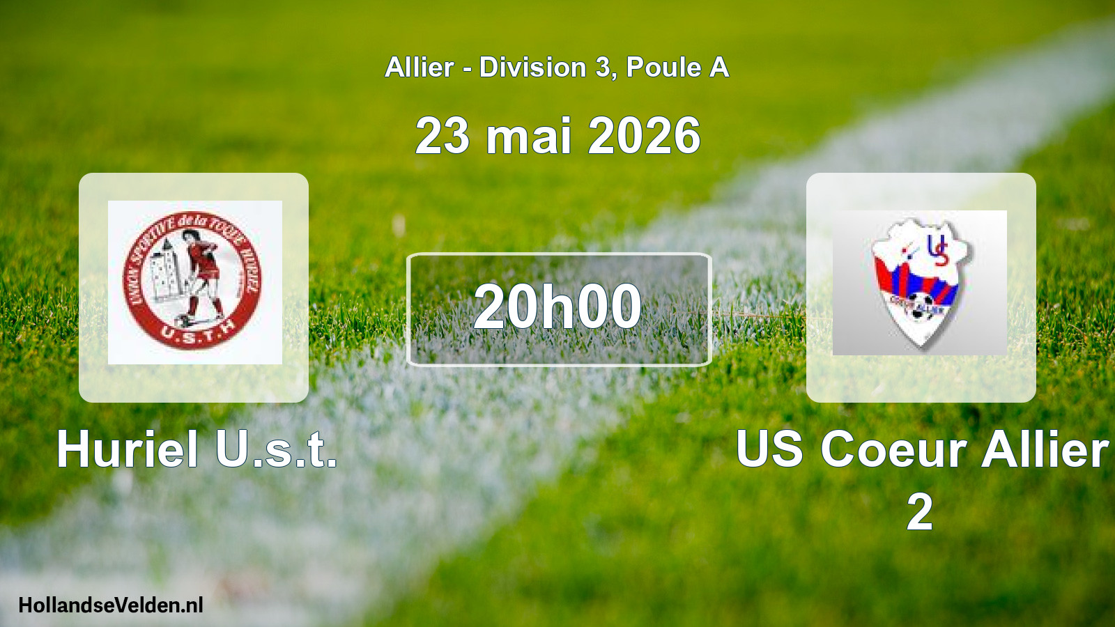 Geplande wedstrijd: Huriel U.s.t. - US Coeur Allier 2 (23 mei 2026)