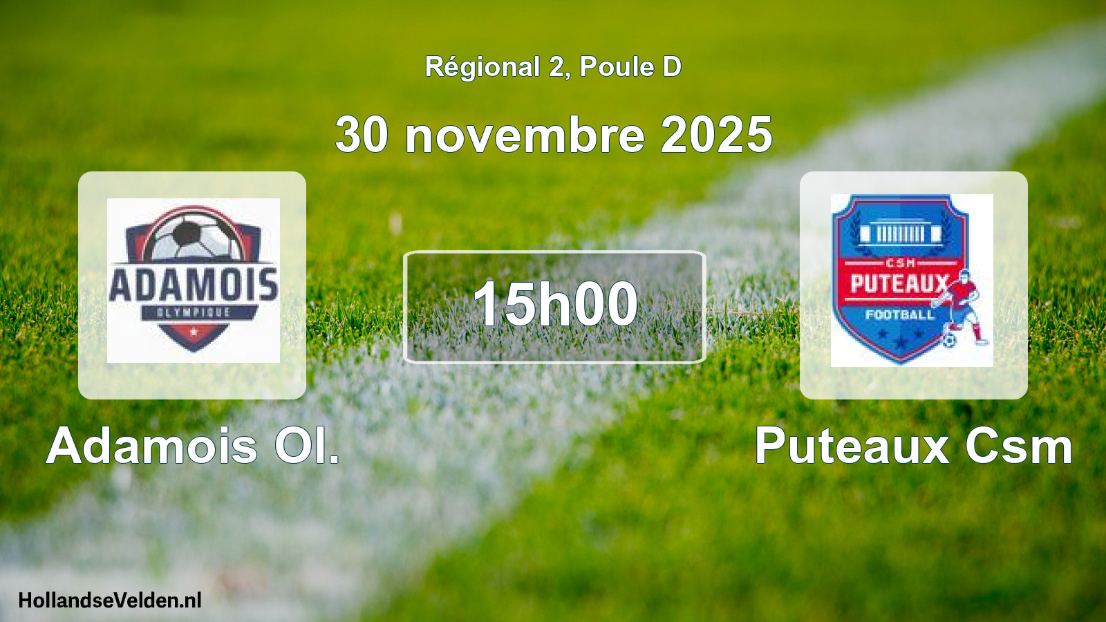 Scheduled Match: Adamois Ol. - Puteaux Csm (30 November 2025)