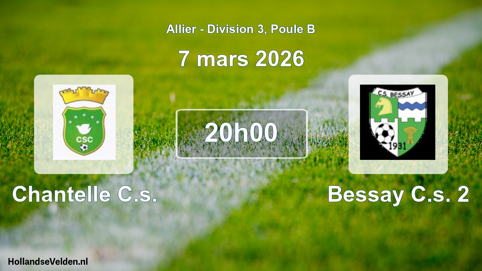 Scheduled Match: Chantelle C.s. - Bessay C.s. 2 (7 March 2026)