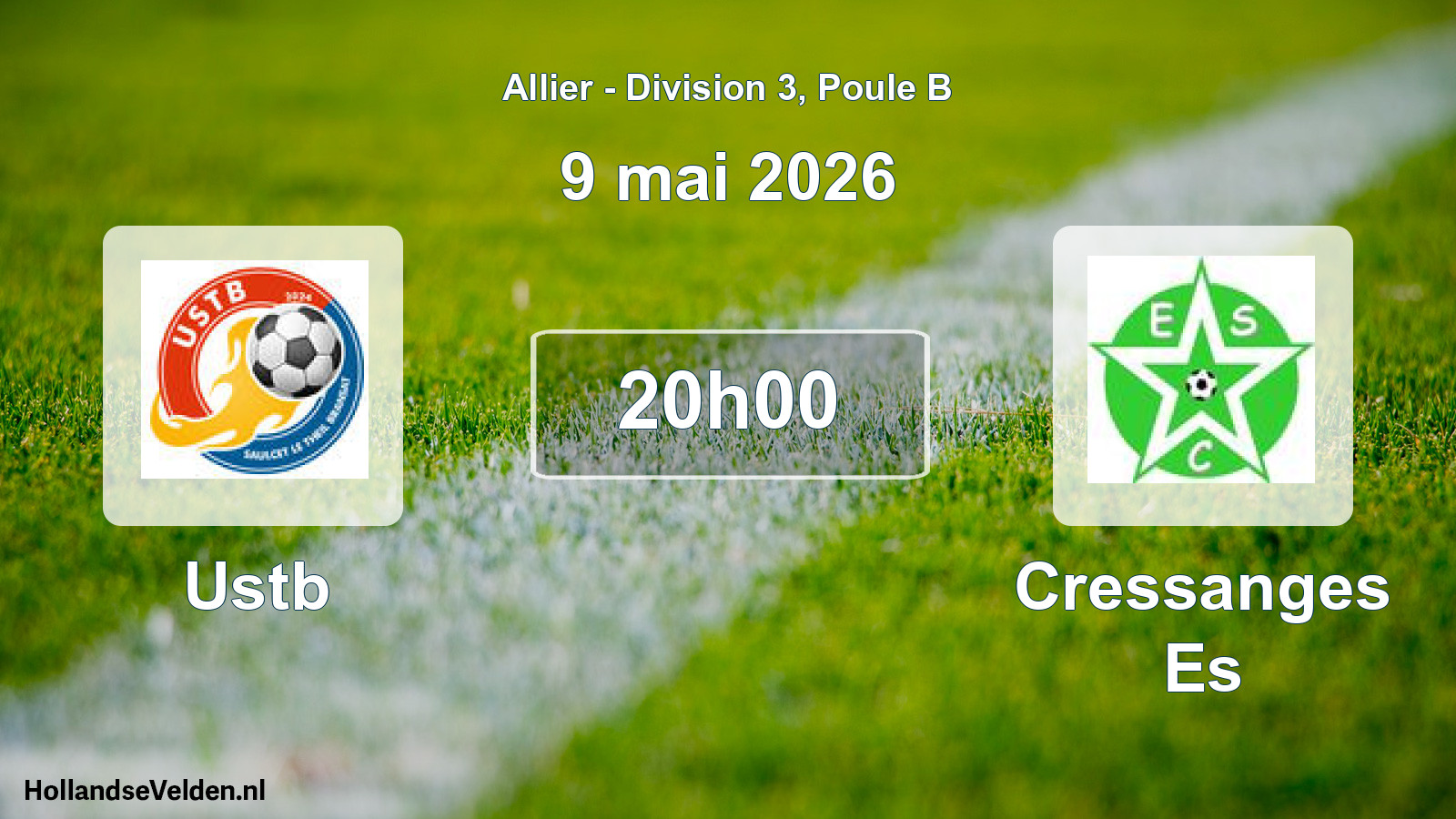 Match programmé: Ustb - Cressanges Es (9 mai 2026)