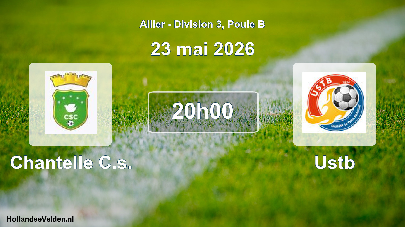 Scheduled Match: Chantelle C.s. - Ustb (23 May 2026)