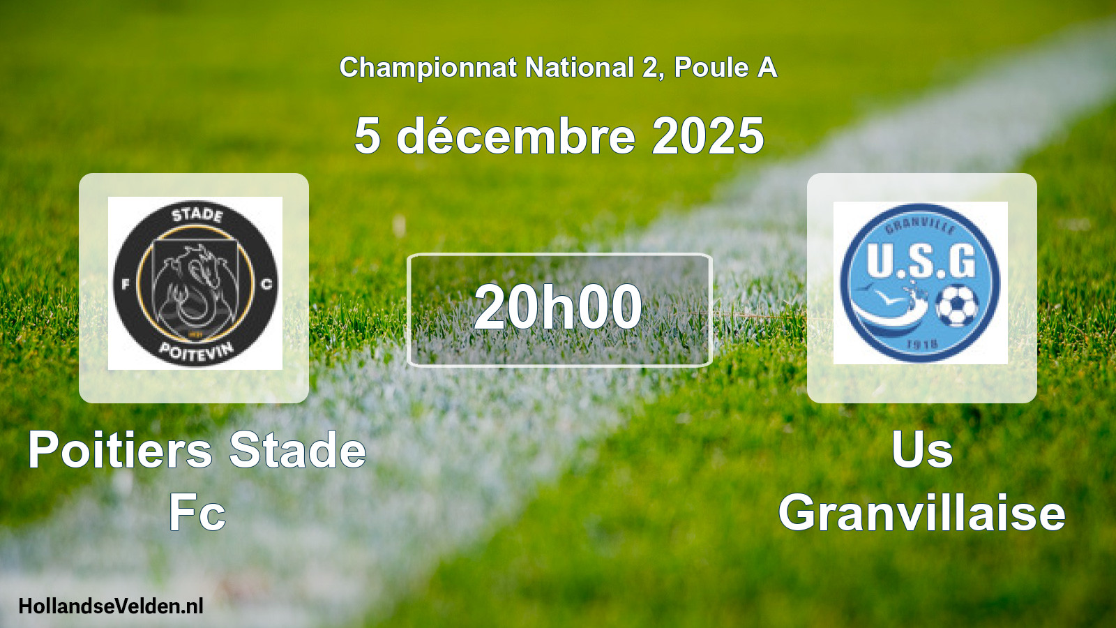 Geplande wedstrijd: Poitiers Stade Fc - Us Granvillaise (5 december 2025)