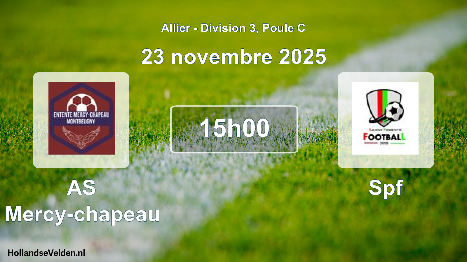 Geplande wedstrijd: AS Mercy-chapeau - Spf (23 november 2025)
