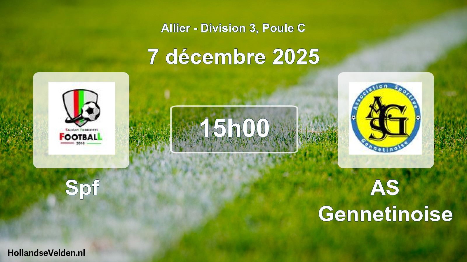 Scheduled Match: Spf - AS Gennetinoise (7 December 2025)