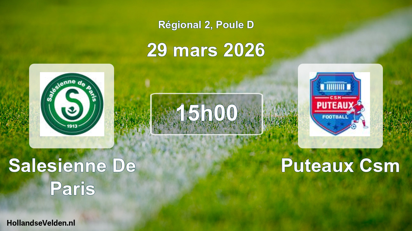 Geplande wedstrijd: Salesienne De Paris - Puteaux Csm (29 maart 2026)