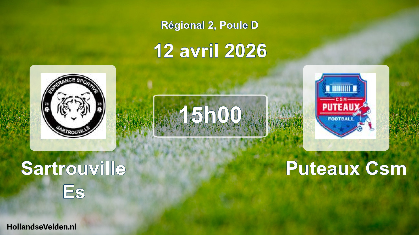 Geplande wedstrijd: Sartrouville Es - Puteaux Csm (12 april 2026)