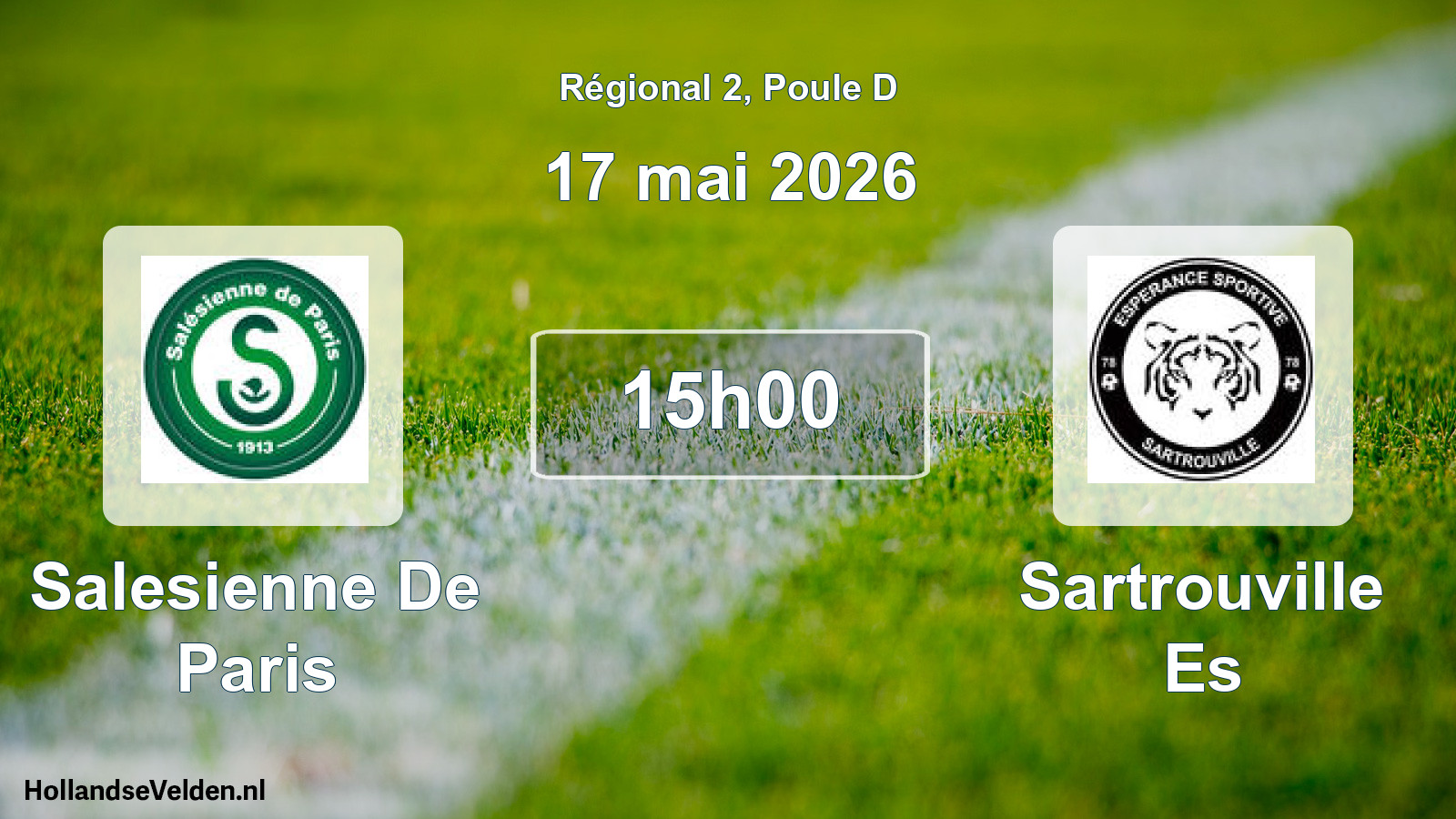 Geplande wedstrijd: Salesienne De Paris - Sartrouville Es (17 mai 2026)