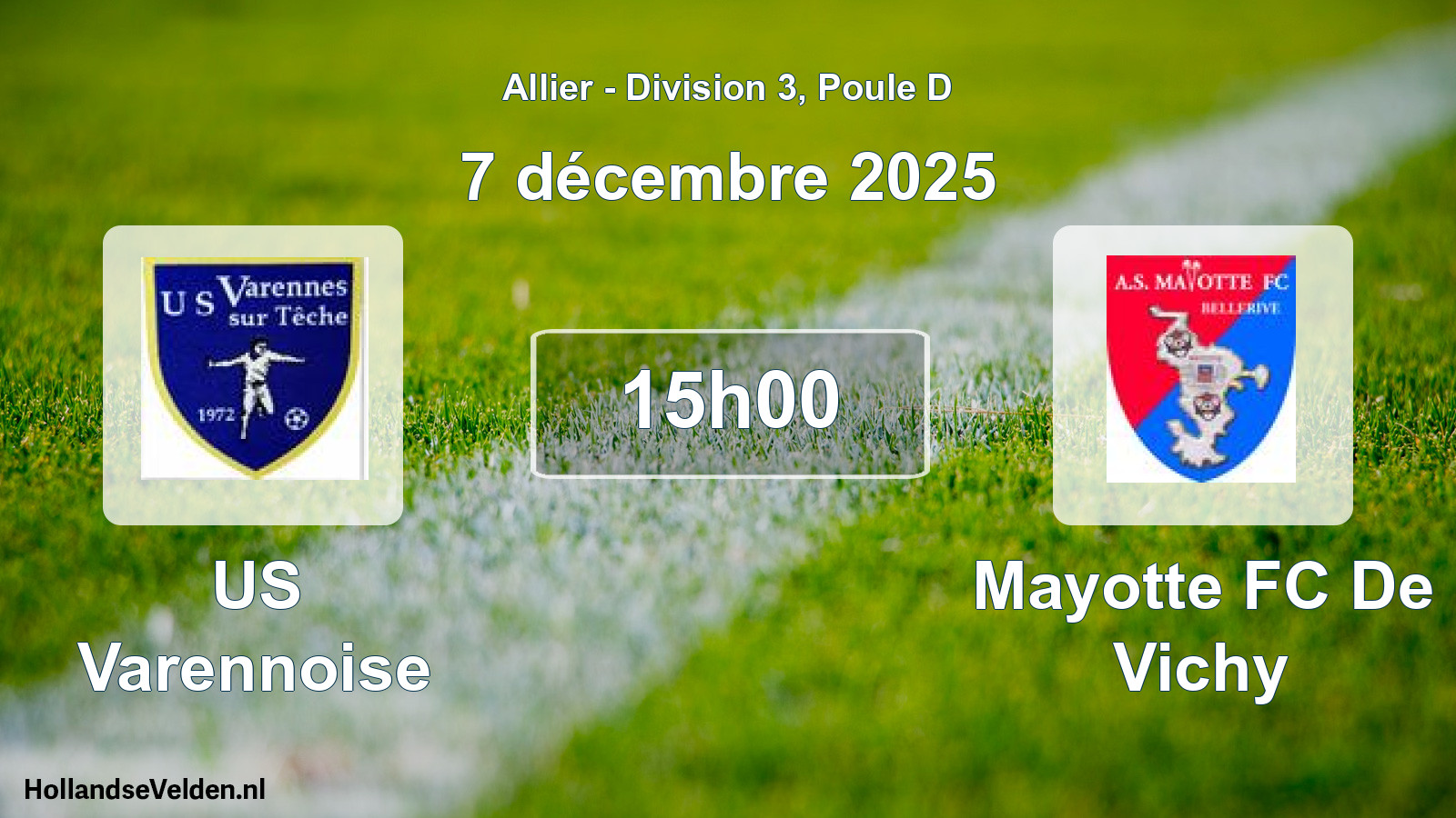 Geplande wedstrijd: US Varennoise - Mayotte FC De Vichy (7 december 2025)