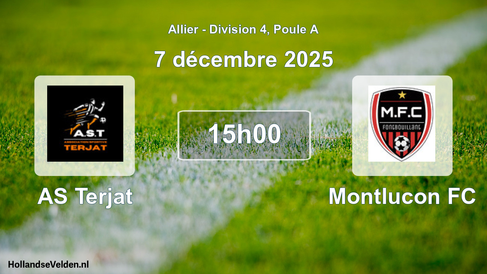 Geplande wedstrijd: AS Terjat - Montlucon FC (7 december 2025)