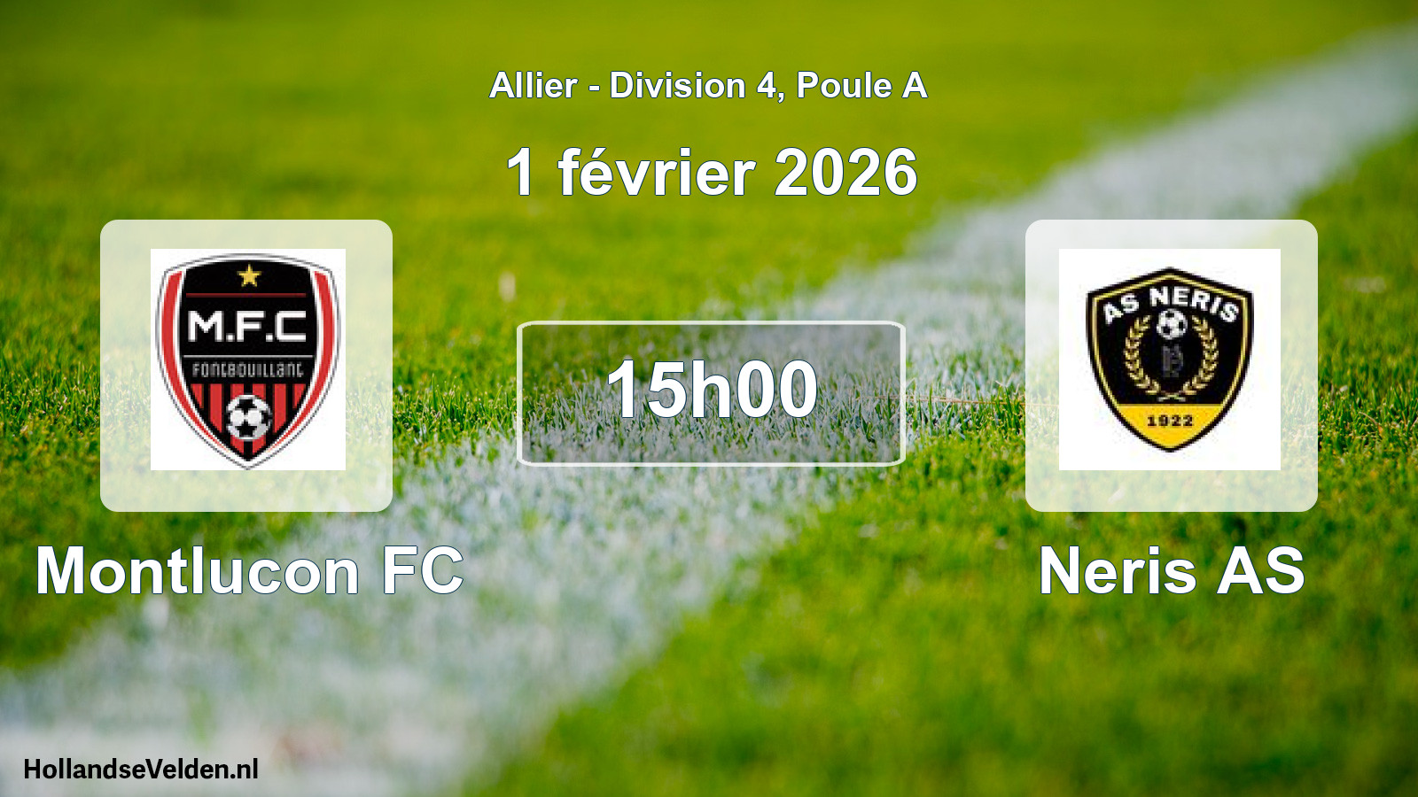 Geplande wedstrijd: Montlucon FC - Neris AS (1 februari 2026)