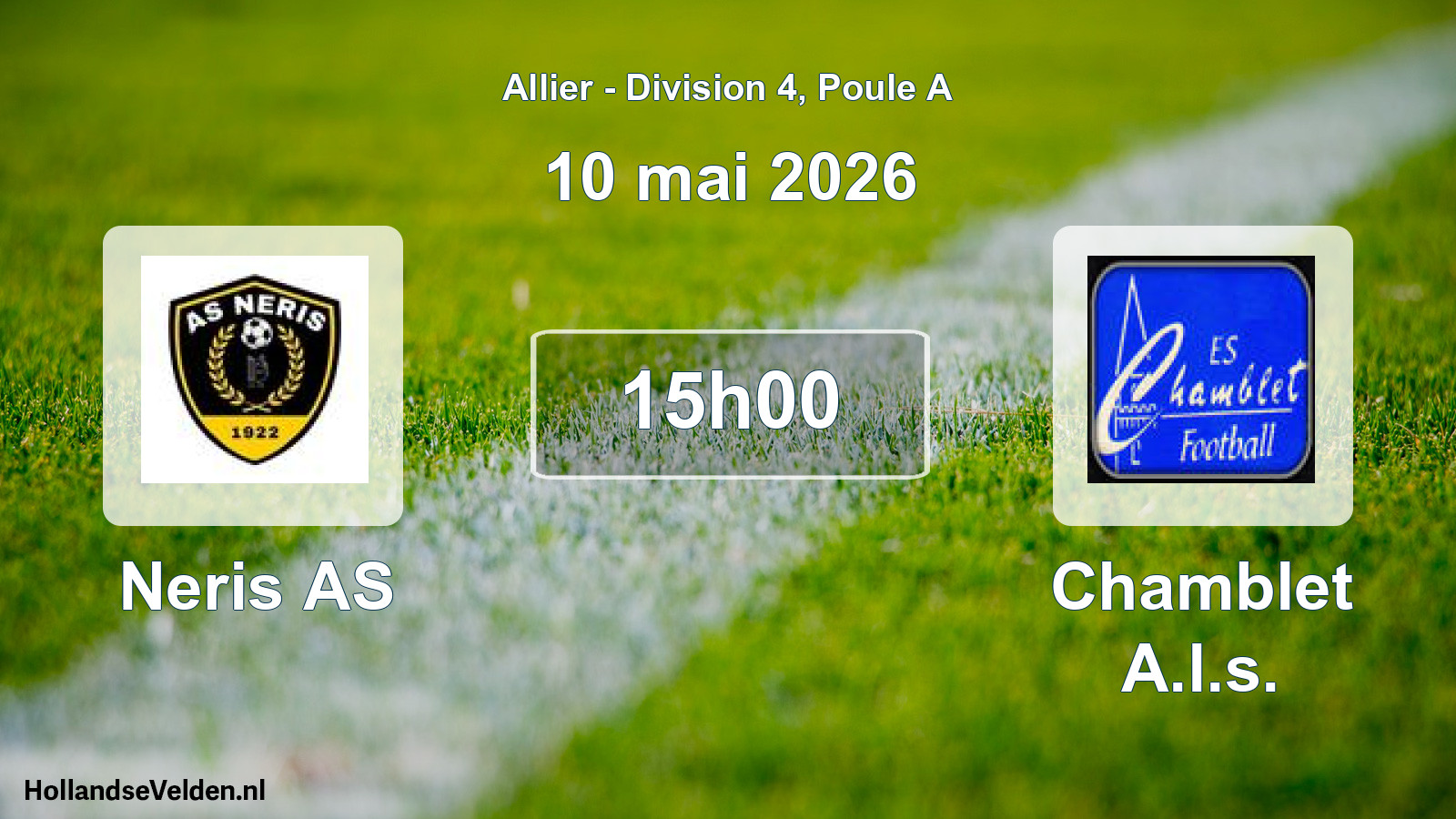 Scheduled Match: Neris AS - Chamblet A.l.s. (10 May 2026)