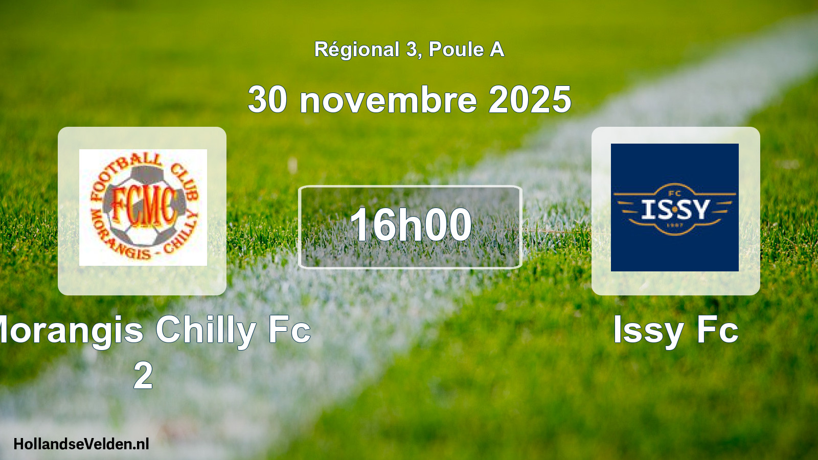 Scheduled Match: Morangis Chilly Fc 2 - Issy Fc (30 November 2025)