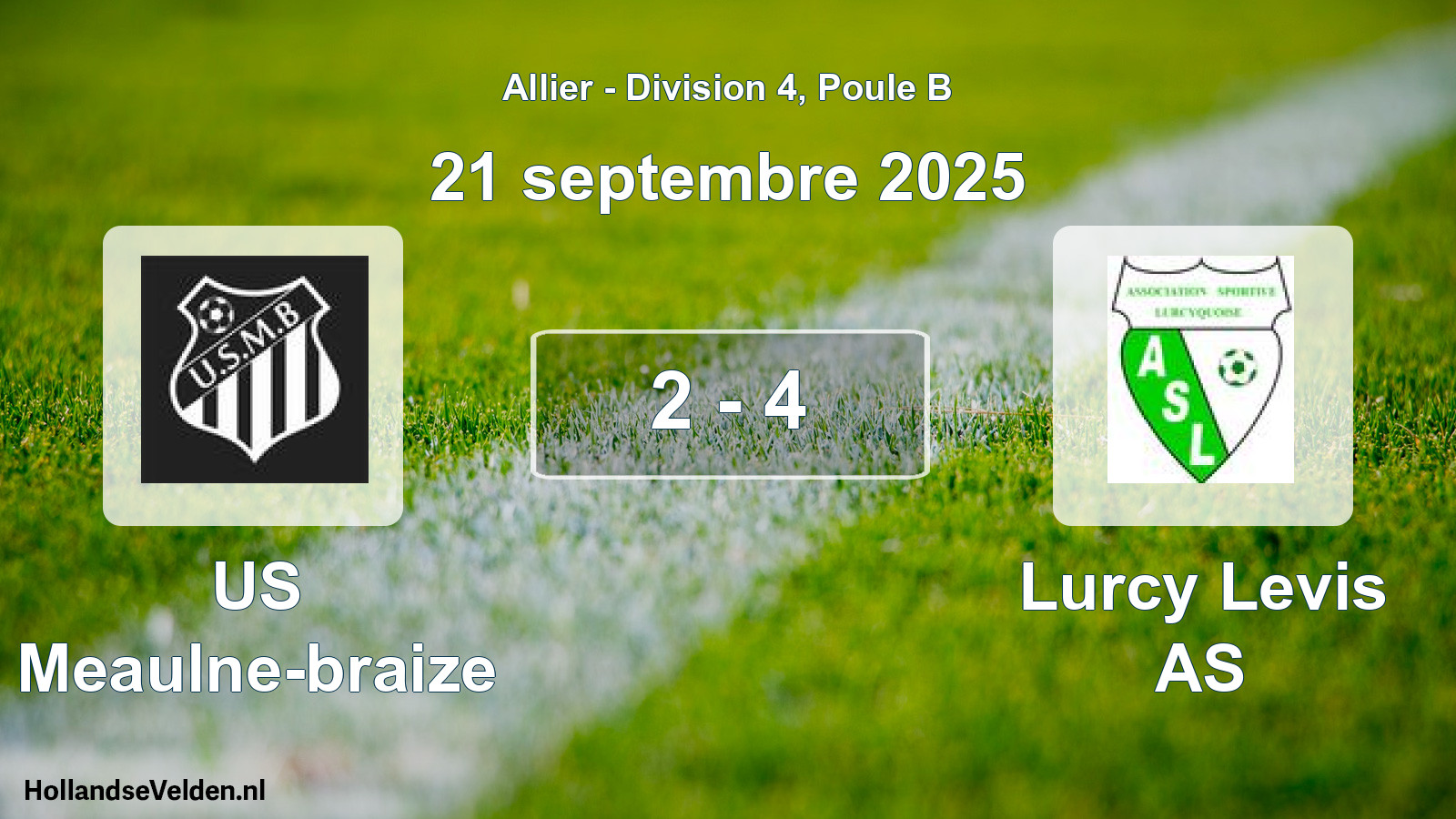Gespeelde wedstrijd: US Meaulne-braize - Lurcy Levis AS 2 - 4 (21 september 2025)