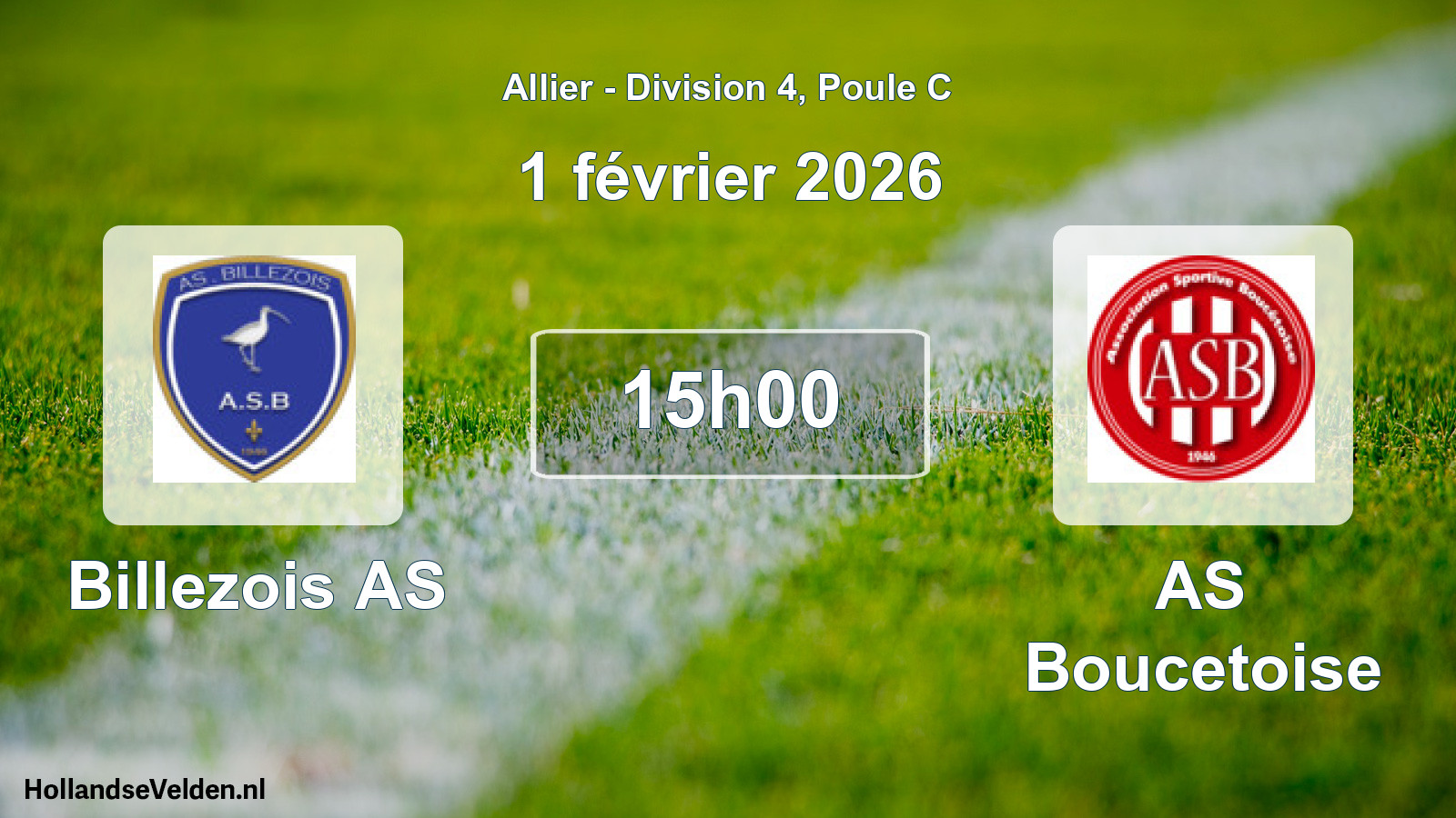 Geplande wedstrijd: Billezois AS - AS Boucetoise (1 februari 2026)