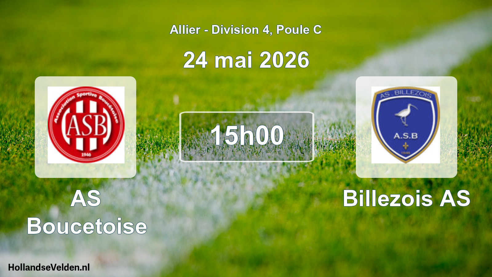 Match programmé: AS Boucetoise - Billezois AS (24 mai 2026)