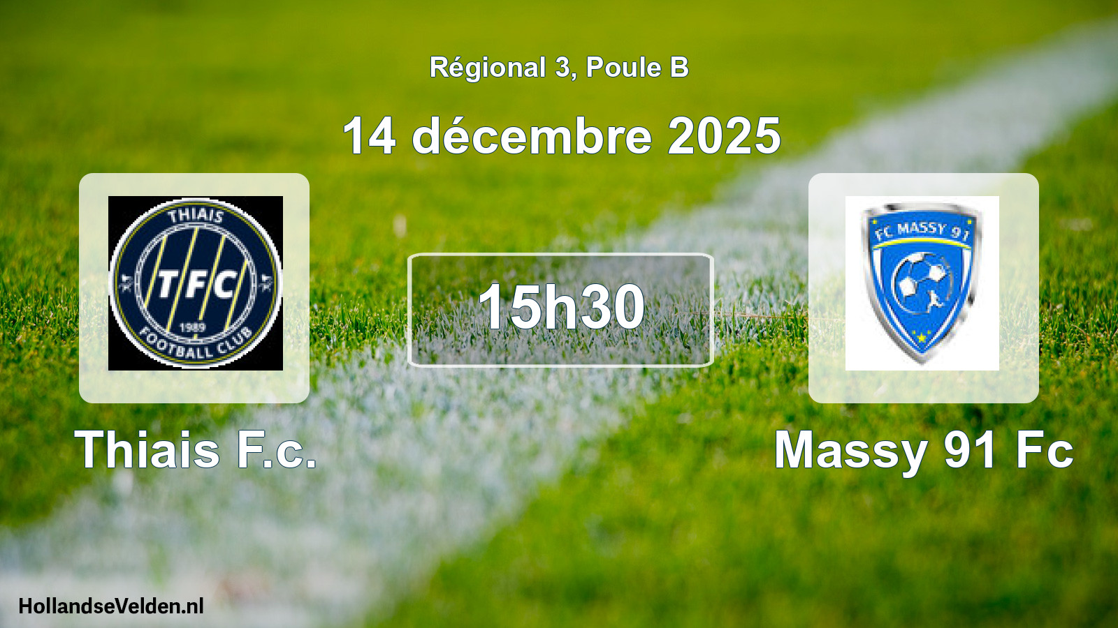 Scheduled Match: Thiais F.c. - Massy 91 Fc (14 December 2025)