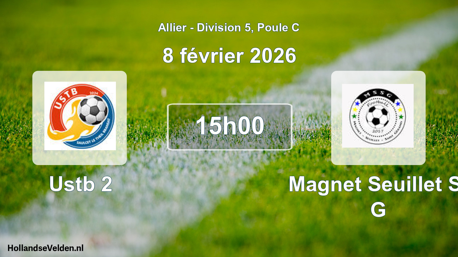 Match programmé: Ustb 2 - Magnet Seuillet St G (8 février 2026)