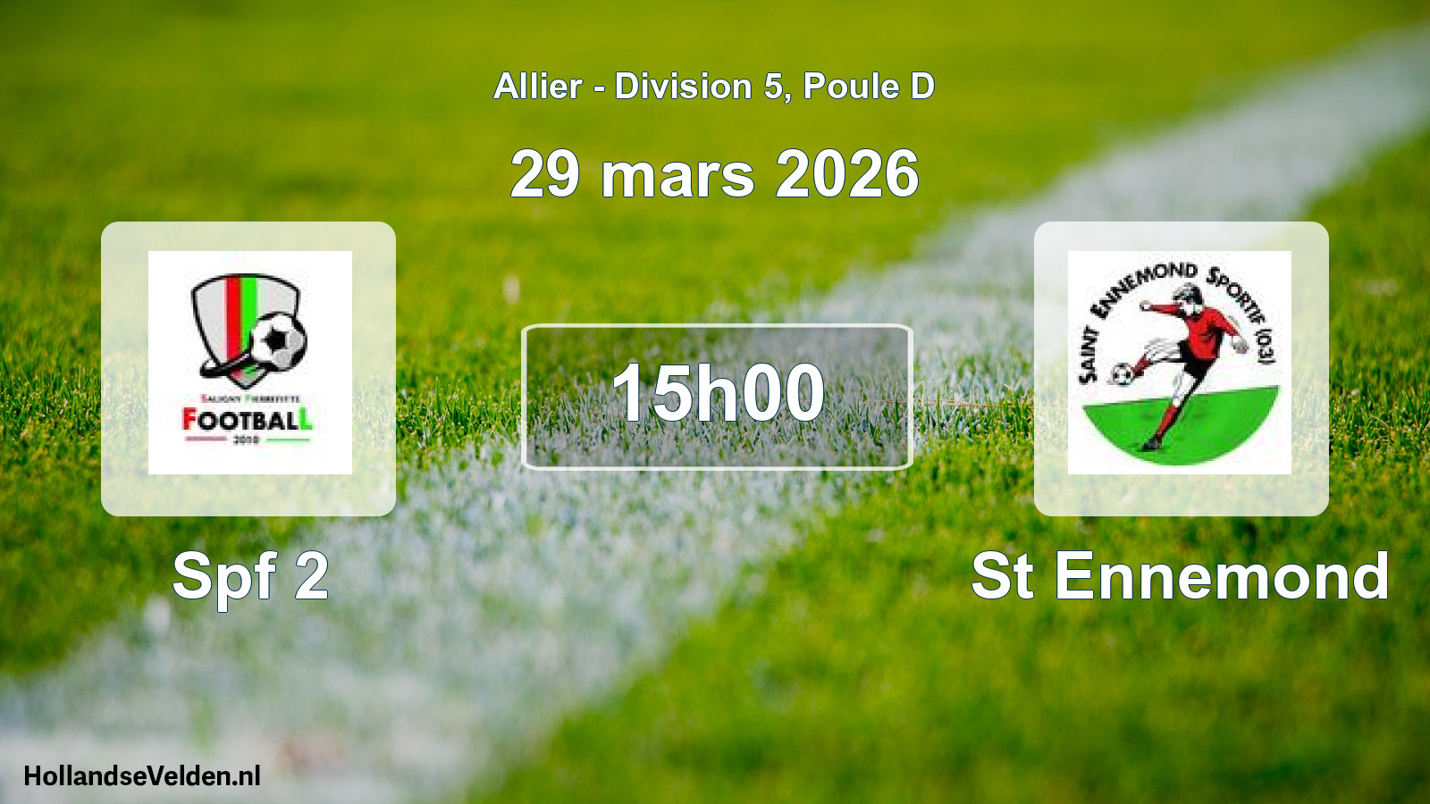 Scheduled Match: Spf 2 - St Ennemond (29 March 2026)