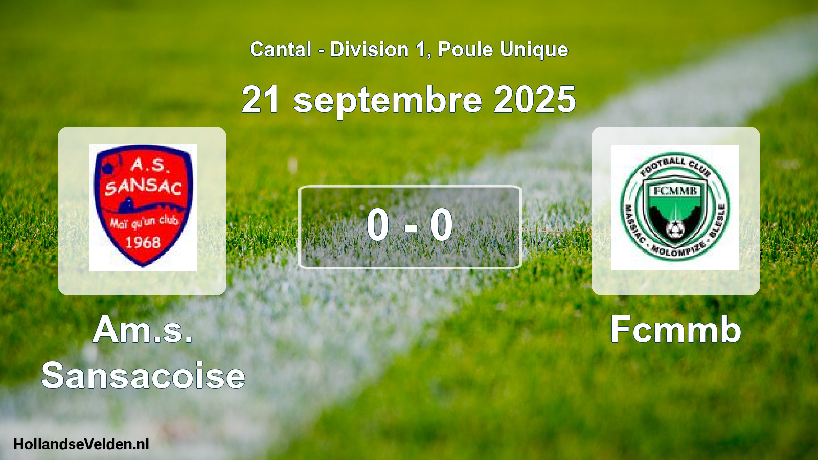 Gespeelde wedstrijd: Am.s. Sansacoise - Fcmmb 0 - 0 (21 september 2025)