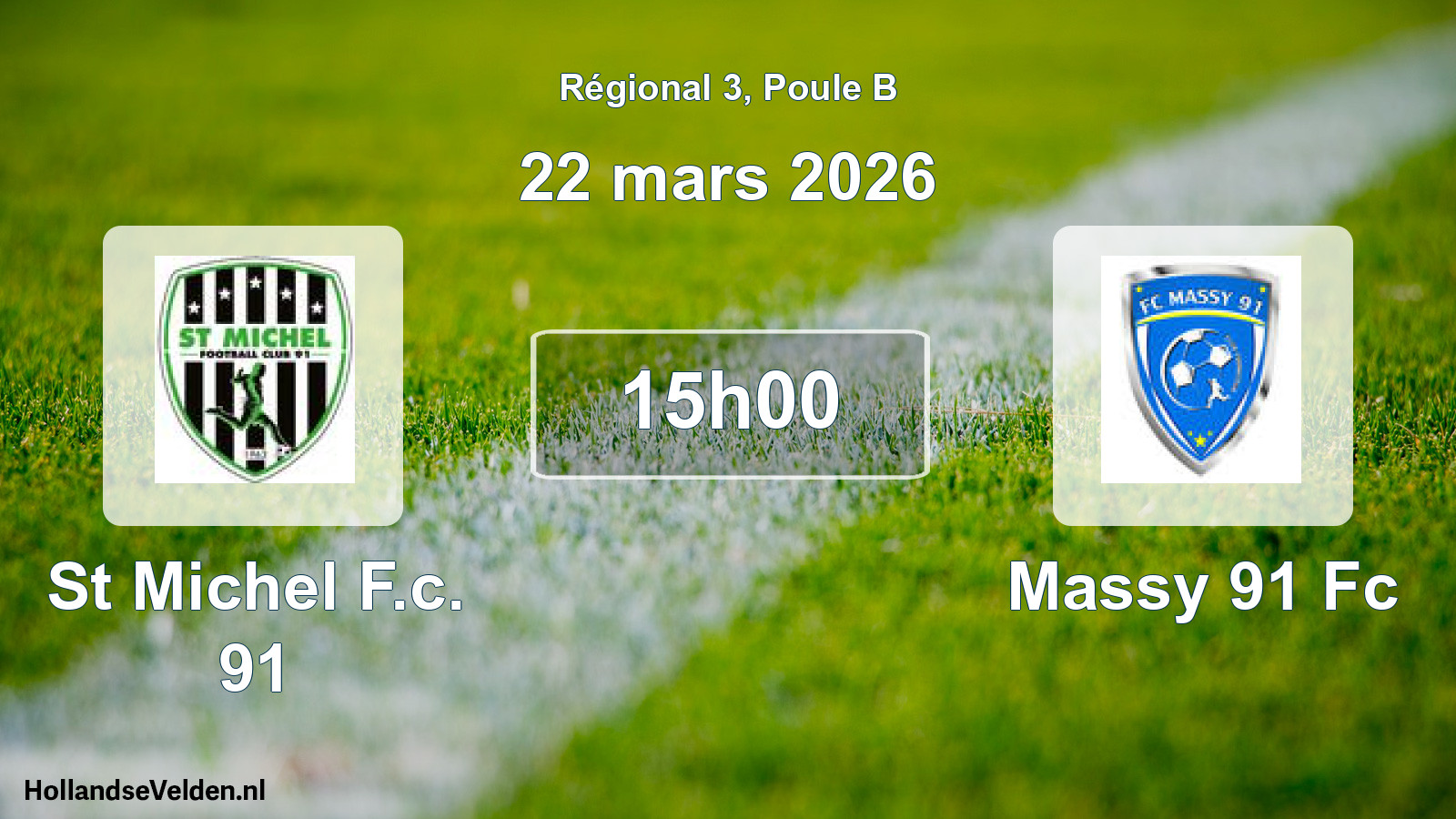 Scheduled Match: St Michel F.c. 91 - Massy 91 Fc (22 March 2026)