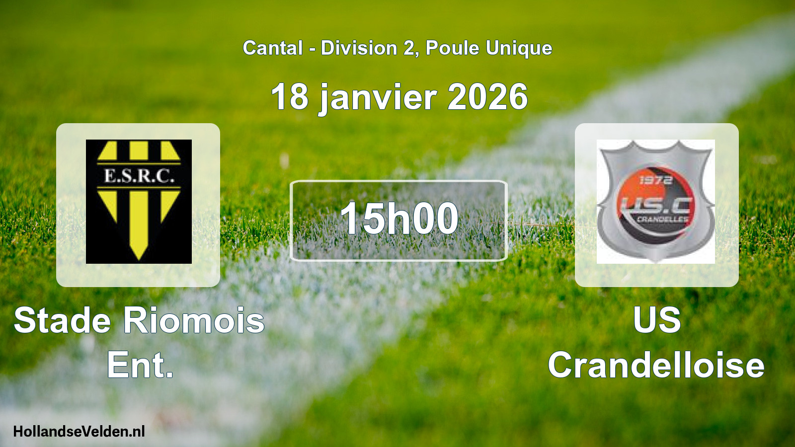 Scheduled Match: Stade Riomois Ent. - US Crandelloise (21 December 2025)