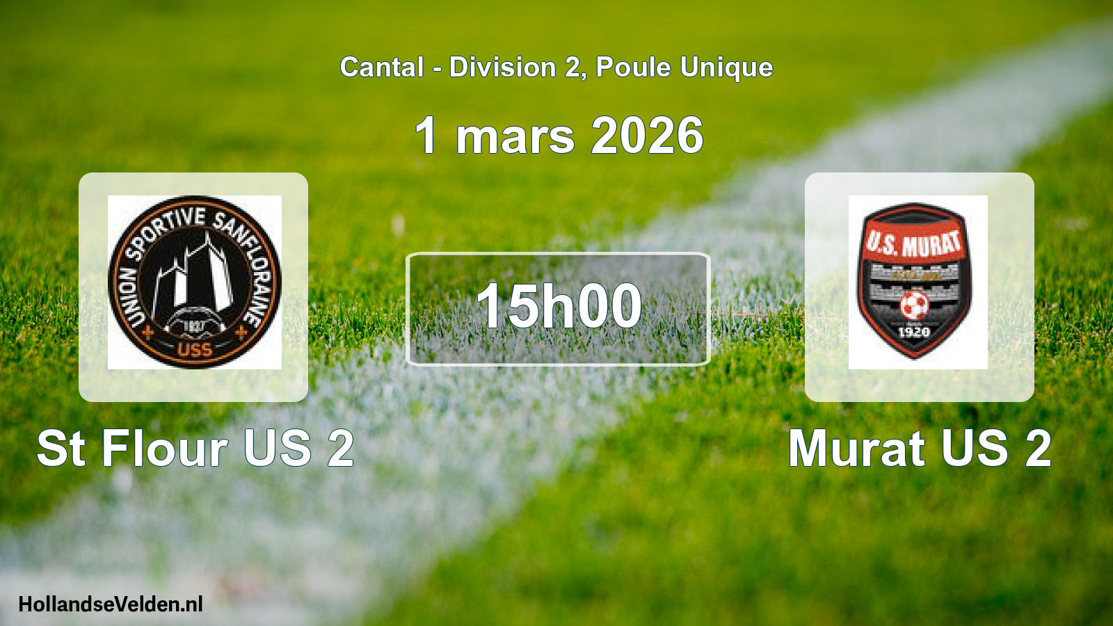 Geplande wedstrijd: St Flour US 2 - Murat US 2 (1 maart 2026)