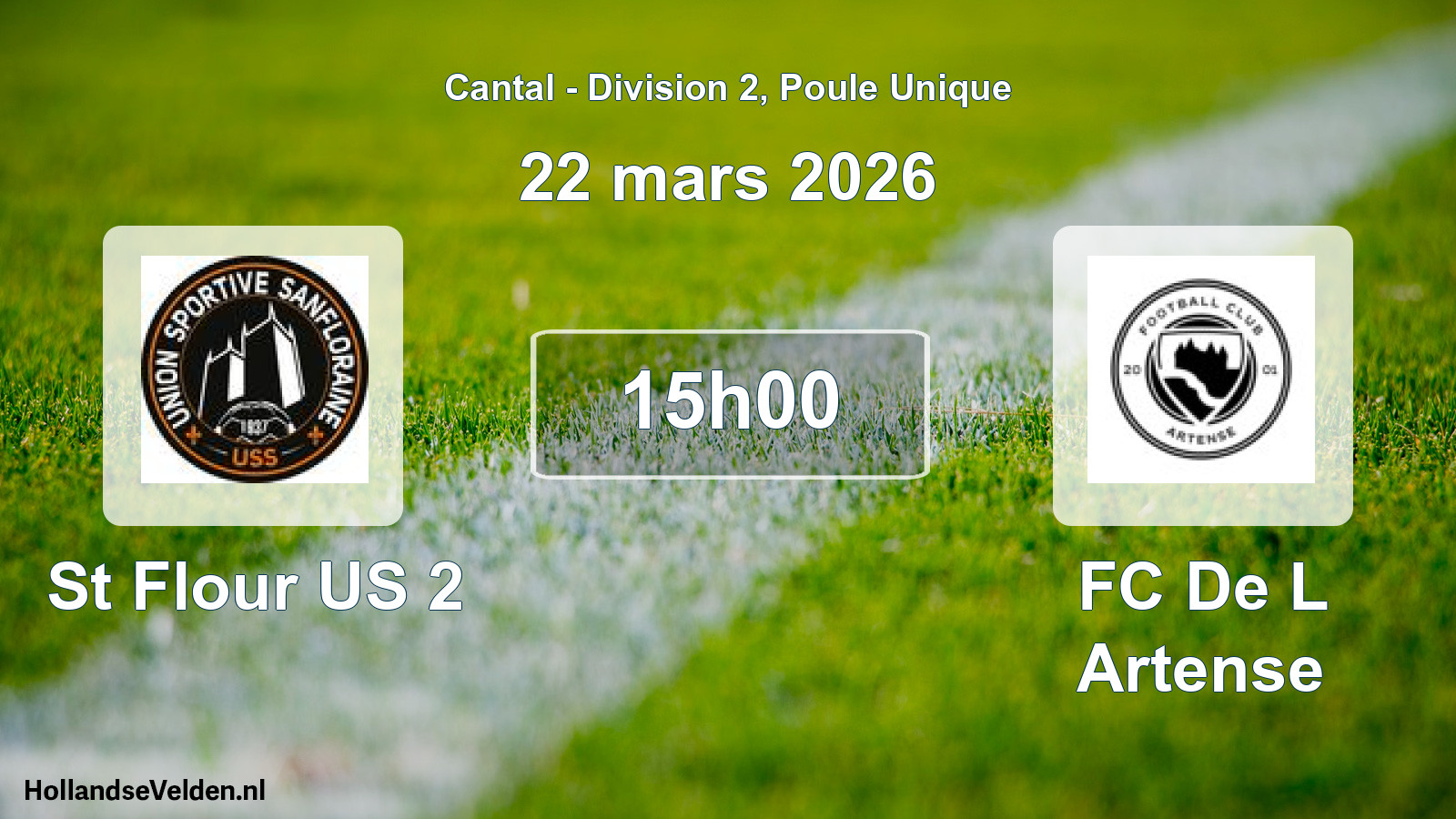 Geplande wedstrijd: St Flour US 2 - FC De L Artense (22 maart 2026)