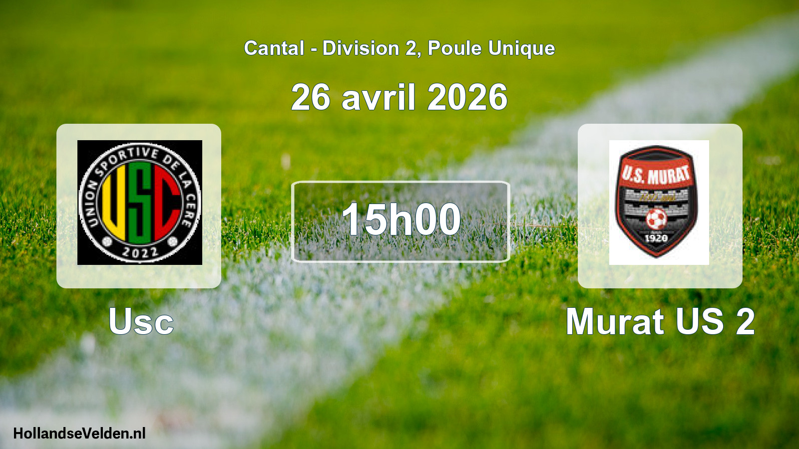 Match programmé: Usc - Murat US 2 (26 avril 2026)