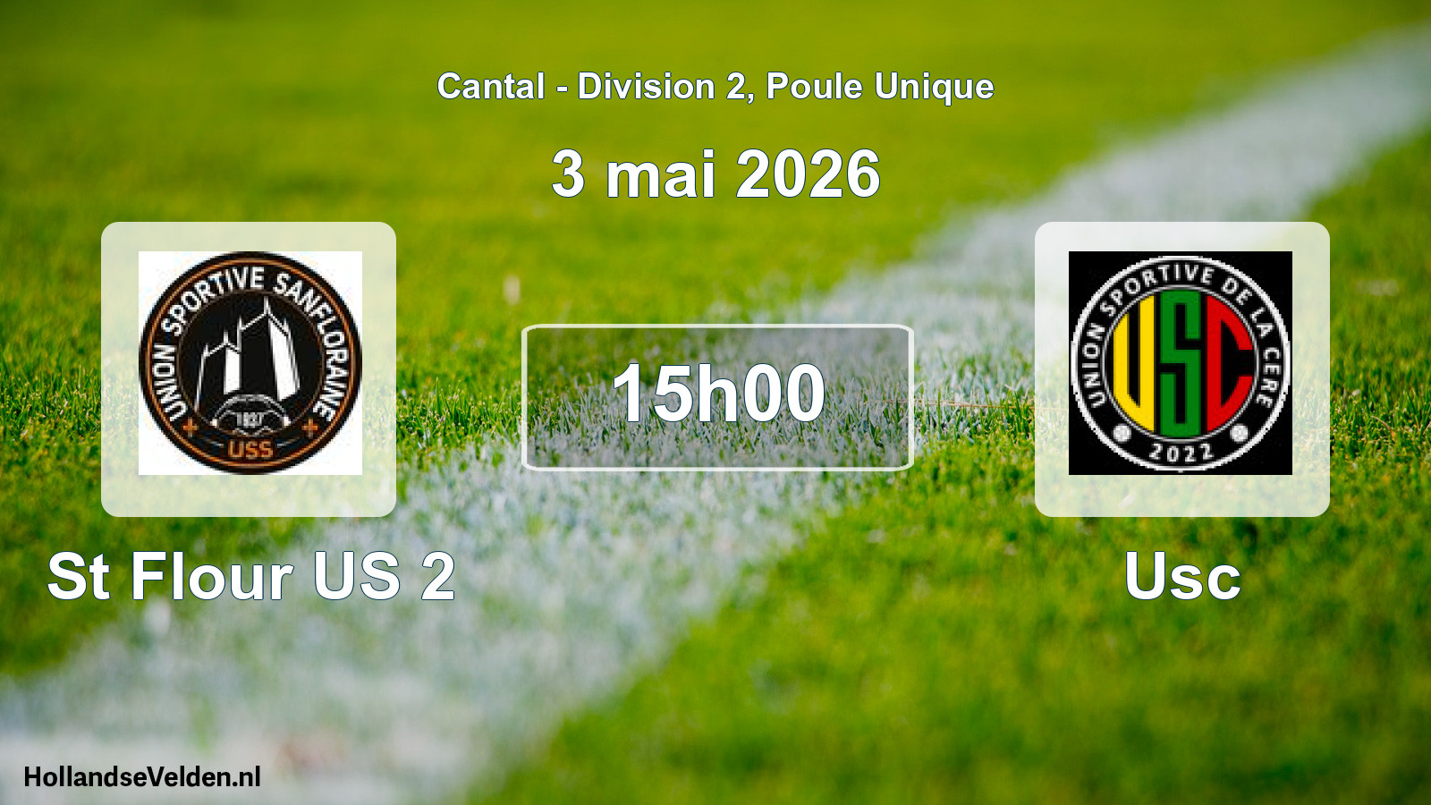 Geplande wedstrijd: St Flour US 2 - Usc (3 mei 2026)