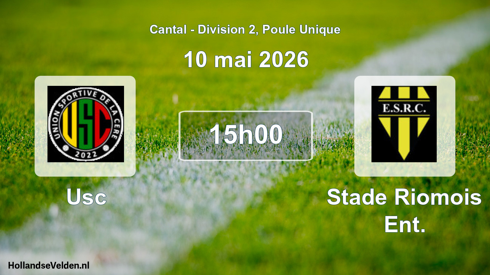 Match programmé: Usc - Stade Riomois Ent. (10 mai 2026)