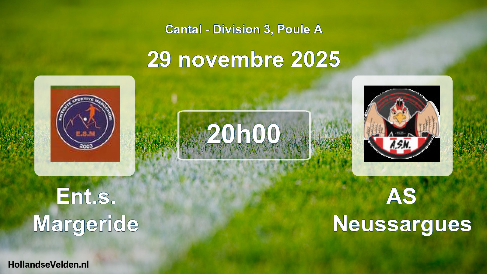 Geplande wedstrijd: Ent.s. Margeride - AS Neussargues (29 november 2025)