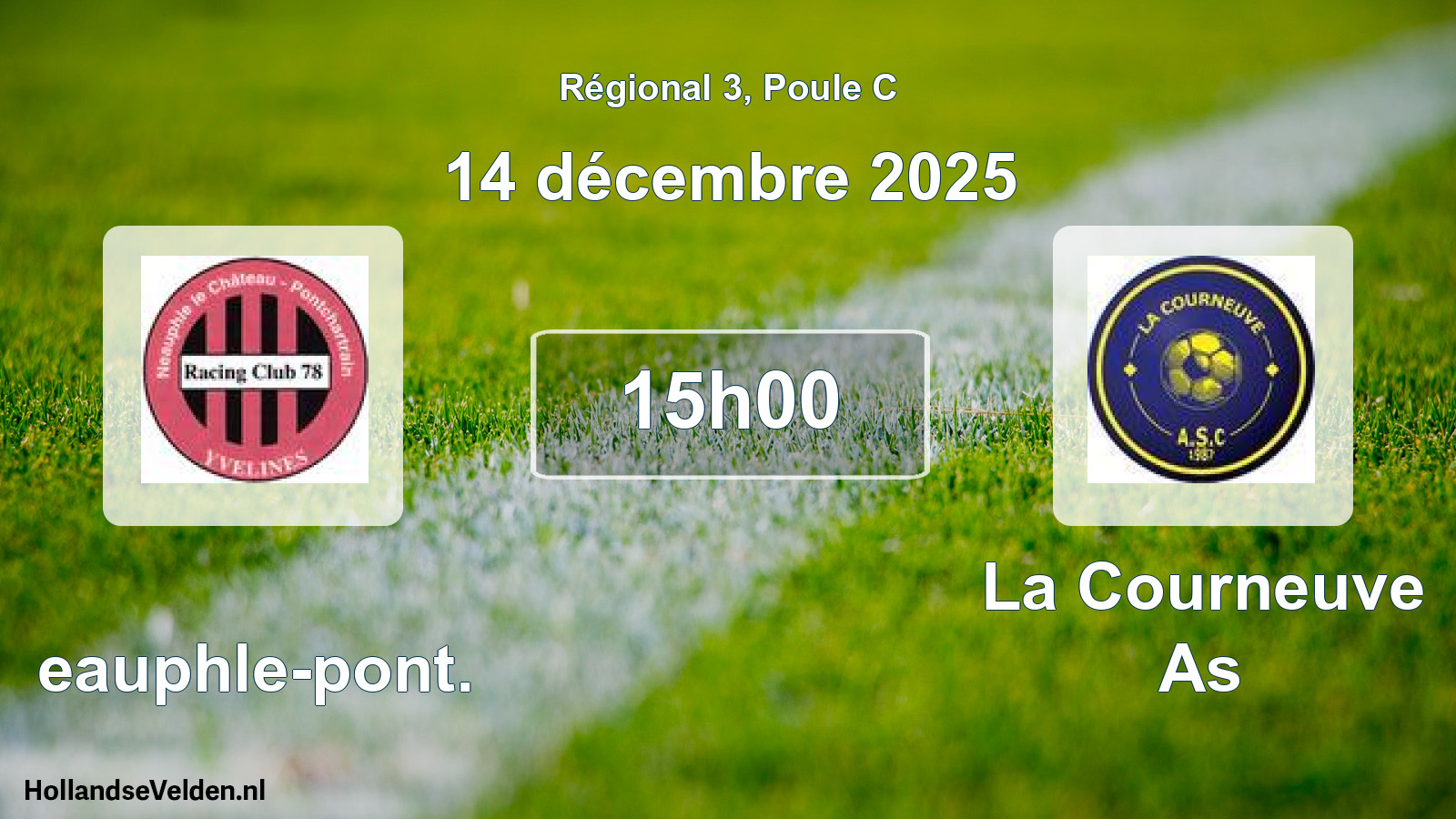 Scheduled Match: Neauphle-pont. - La Courneuve As (14 December 2025)