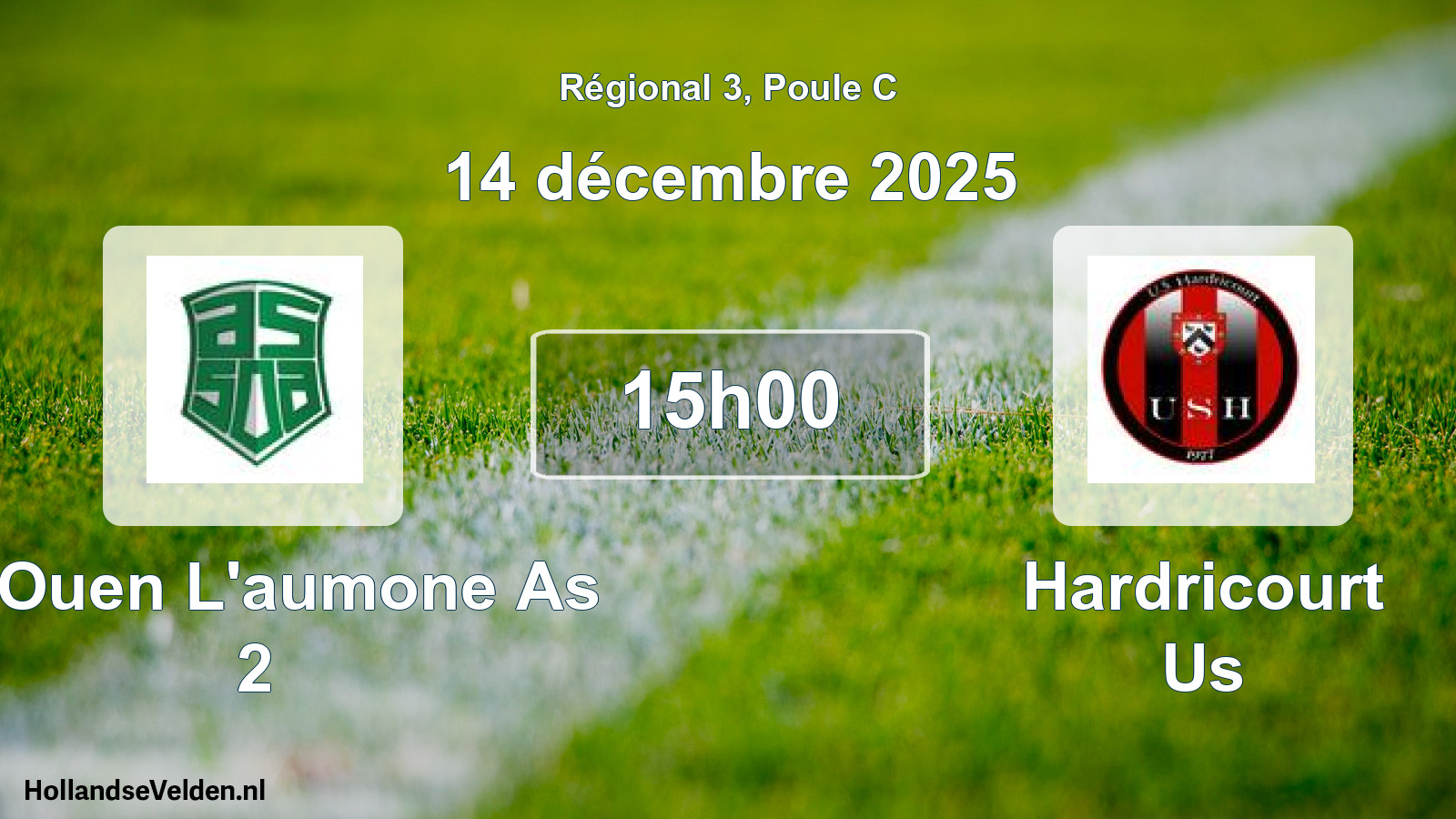 Scheduled Match: St Ouen L'aumone As 2 - Hardricourt Us (14 December 2025)