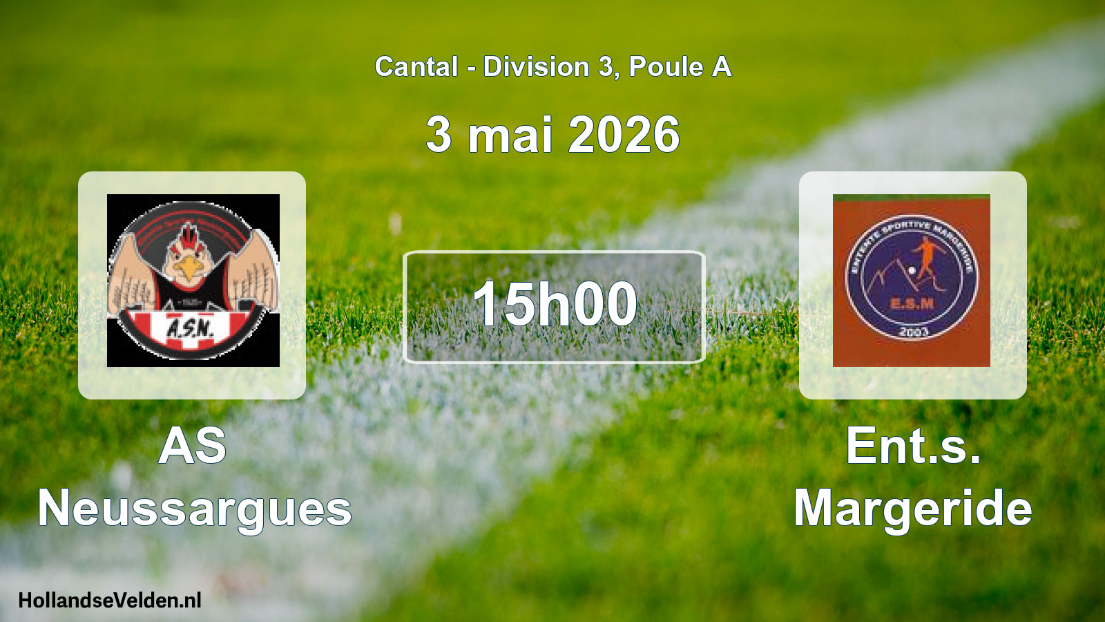Geplande wedstrijd: AS Neussargues - Ent.s. Margeride (3 mei 2026)