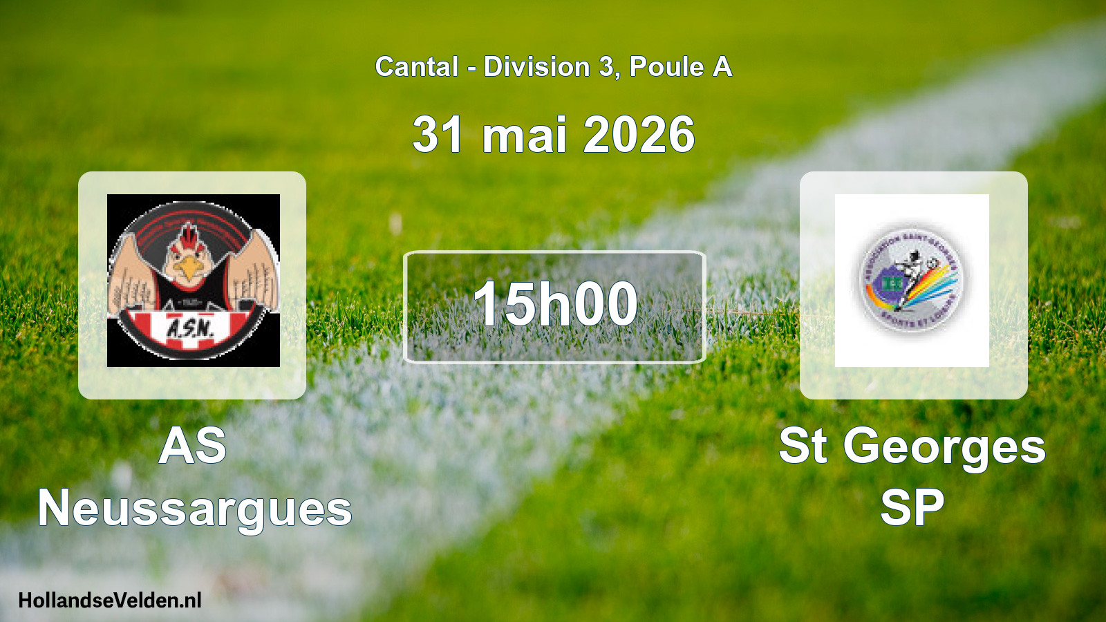 Geplande wedstrijd: AS Neussargues - St Georges SP (31 mei 2026)