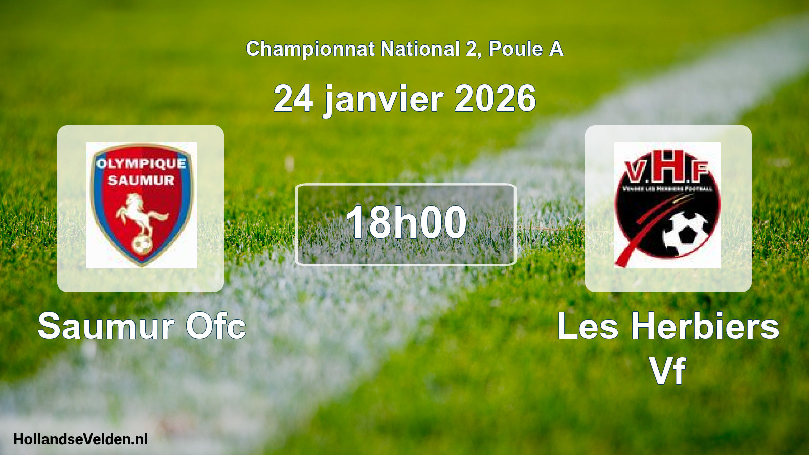 Geplande wedstrijd: Saumur Ofc - Les Herbiers Vf (24 janvier 2026)