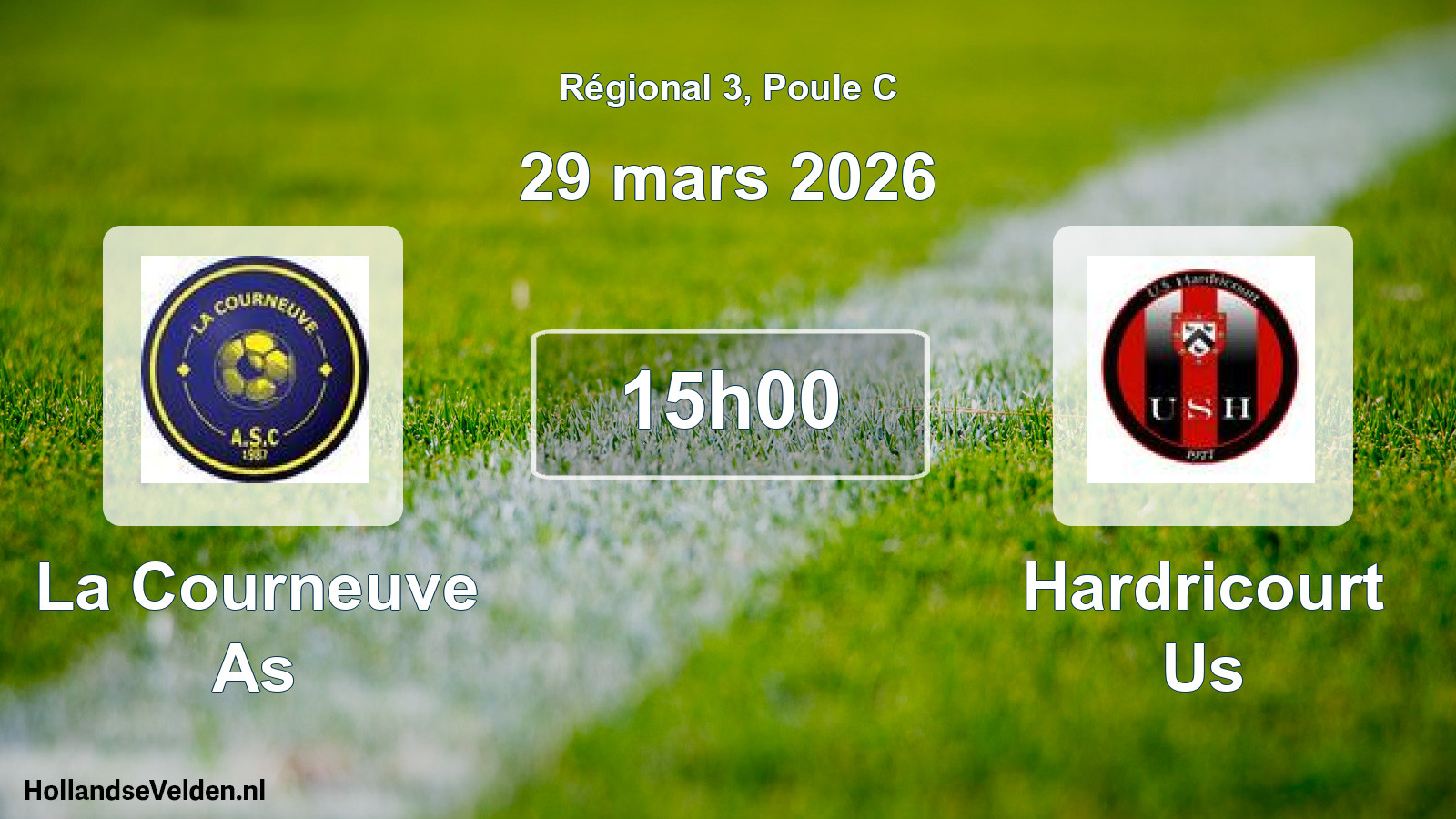 Scheduled Match: La Courneuve As - Hardricourt Us (29 March 2026)